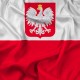 Waving Flag of Poland with Coat of Arms