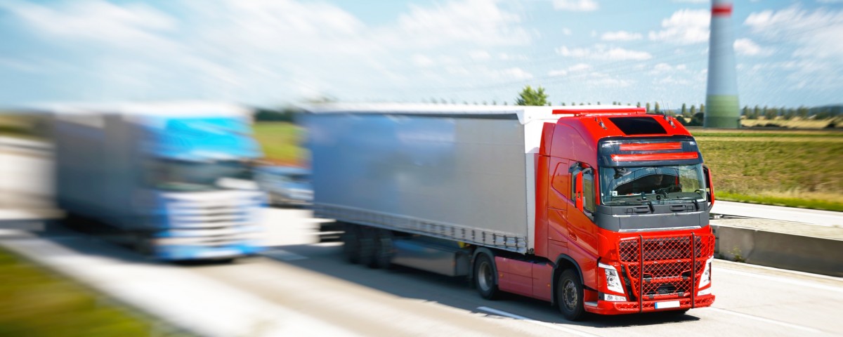 Transport von Waren mit LKW