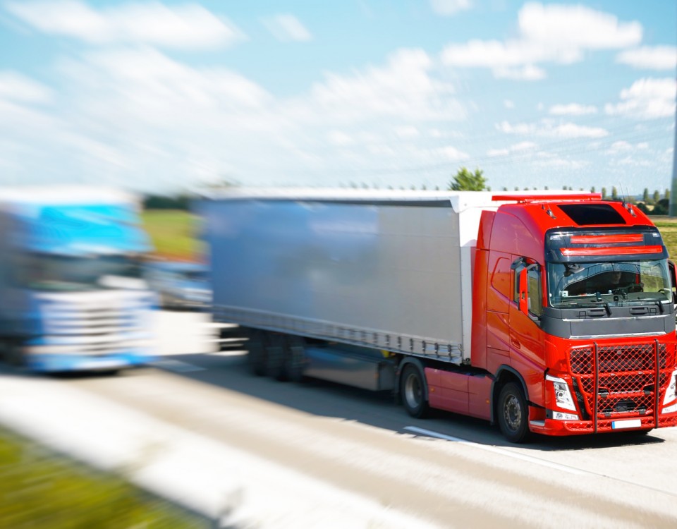 Transport von Waren mit LKW